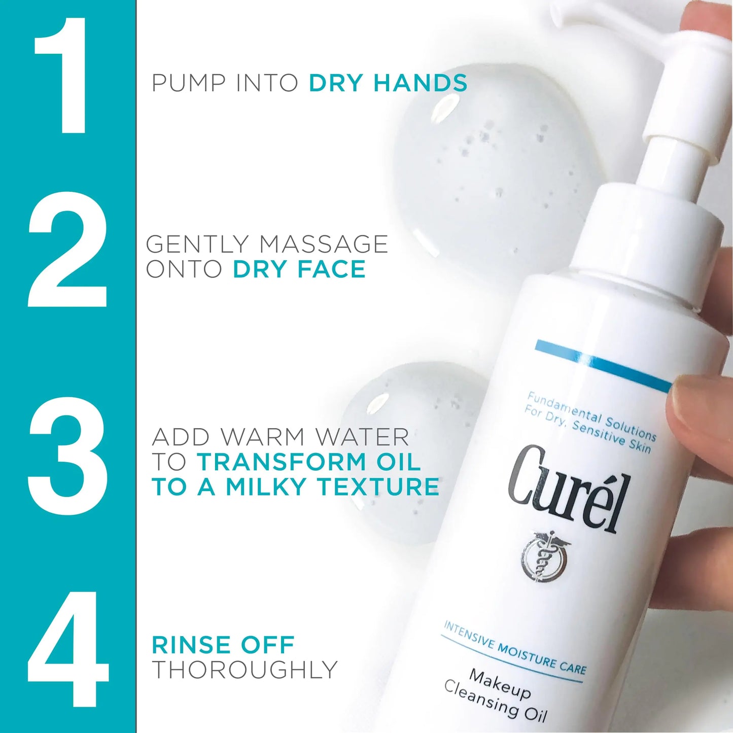 💧 Curel Makeup Cleansing Oil and Face Wash for Dry Sensitive Skin