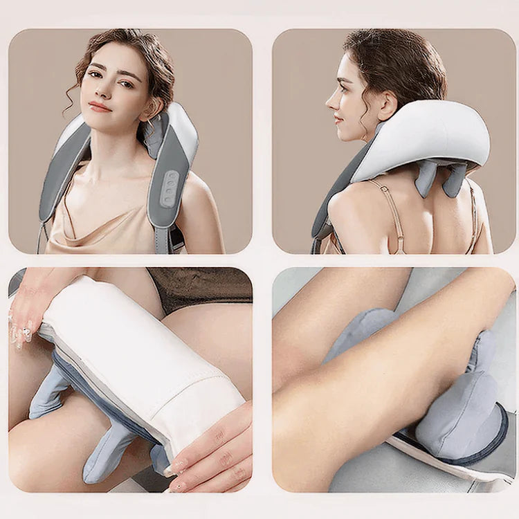 Neck and Back Massager, Electric Pillow to Relieve Pain and Tension From Neck Down