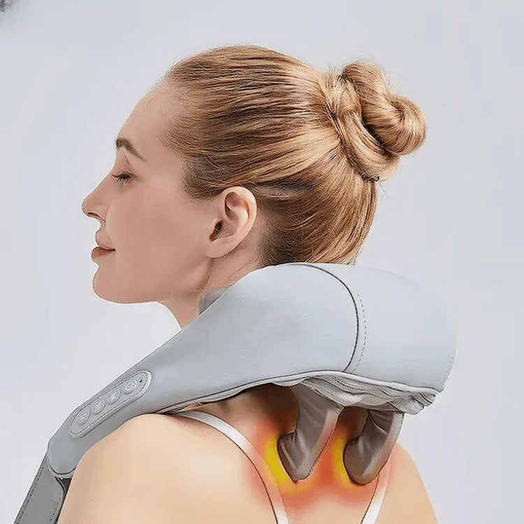 Neck and Back Massager, Electric Pillow to Relieve Pain and Tension From Neck Down